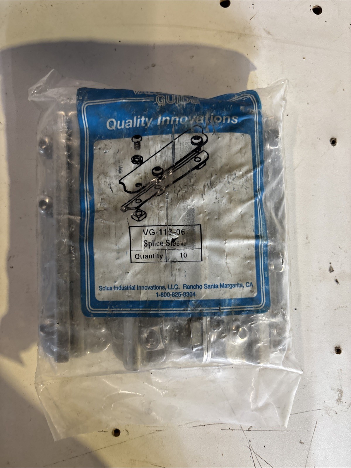 10x Lot Solid VG-113-06 Valu Guide Splice Clamp New In Bag 10x Lot Solid VG-113-06 Valu Guide Splice Clamp New In Bag