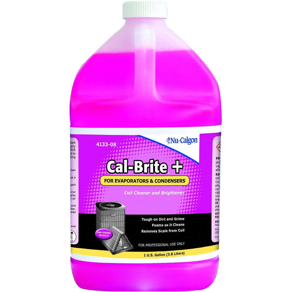 NU-CALGON 4133-08 Coil Cleaner, 1 gal, Bottle, Pink 20LP90