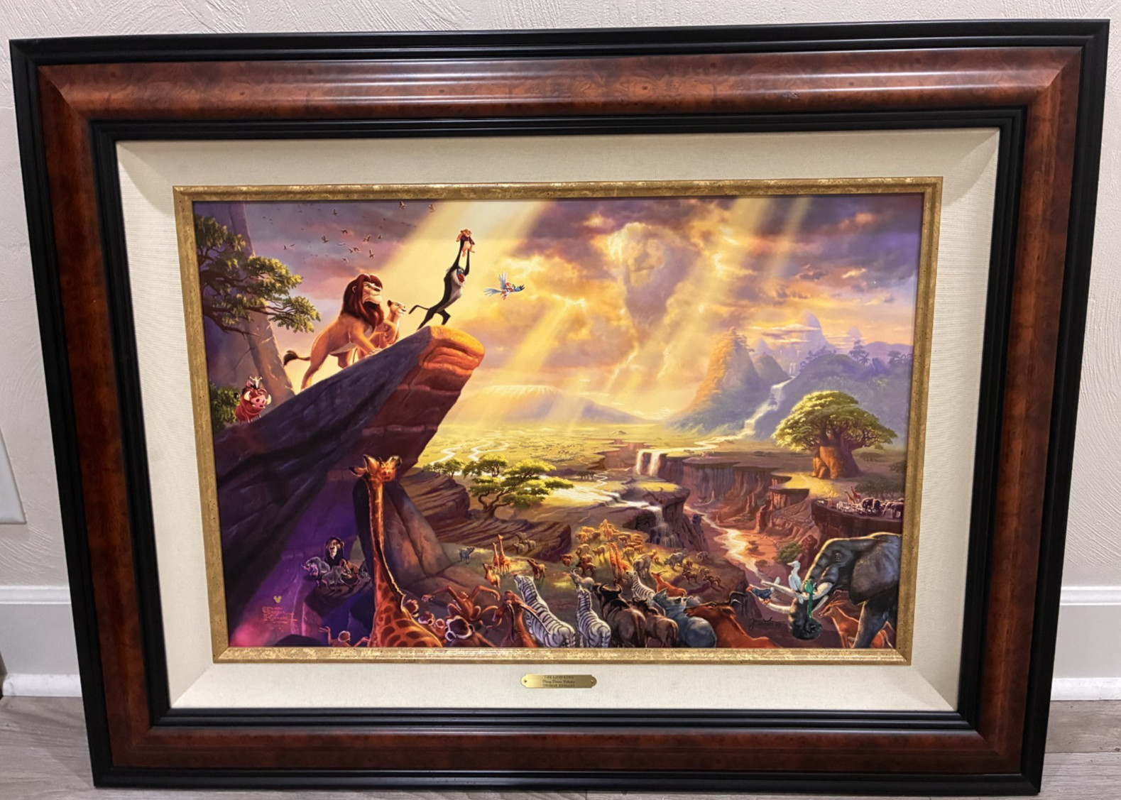 Thomas Kinkade Disney The Lion King 18x27 Gallery Proof G/P Canvas 247/404 RARE