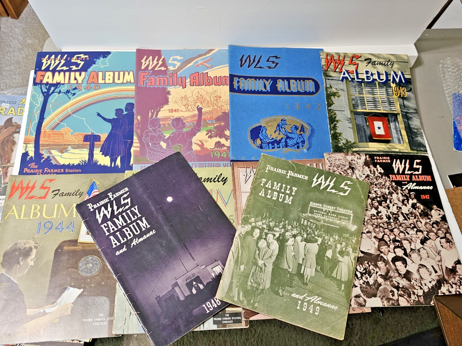 Vintage WLS Chicago Family Album 1940\'s Lot Of 10 Prairie Farmer Magazine