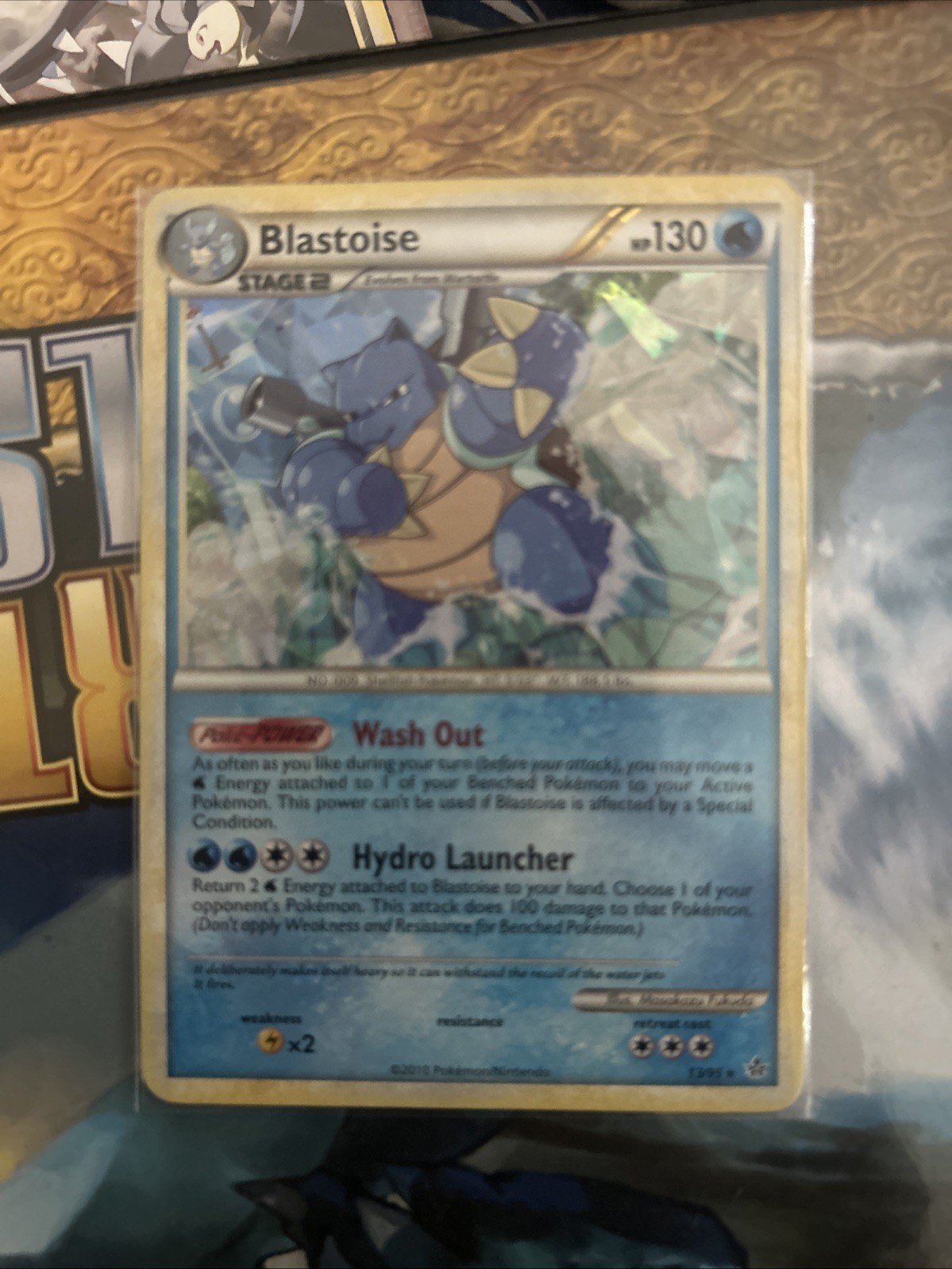 Blastoise 13/95 Holo Rare card 2010