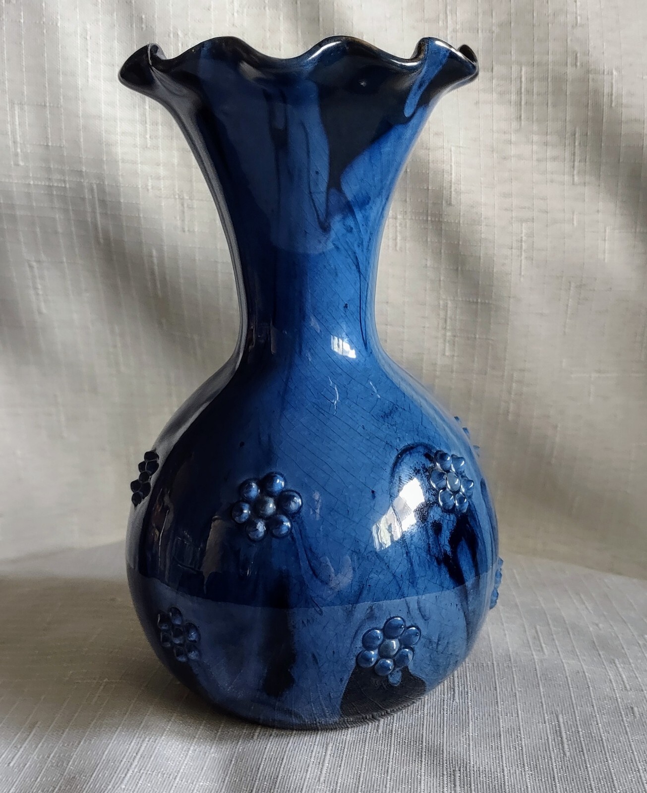 Rare Antique 1890\'s English Arts and Crafts Elton Sunflower Pottery 6\