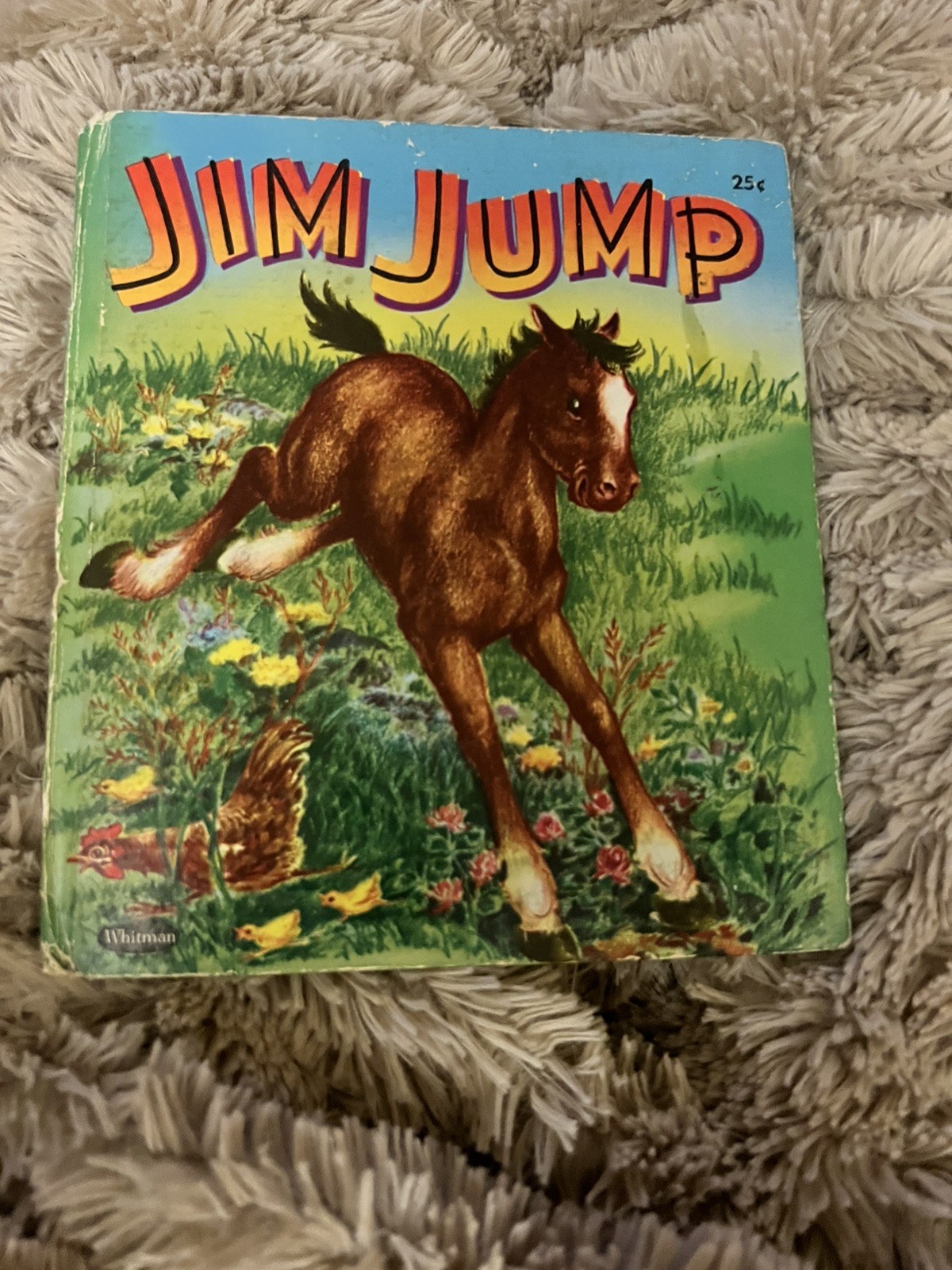 Vintage Children\'s Book Jim Jump Betty Ren Wright Whitman Tell a Tale 1954 Pony