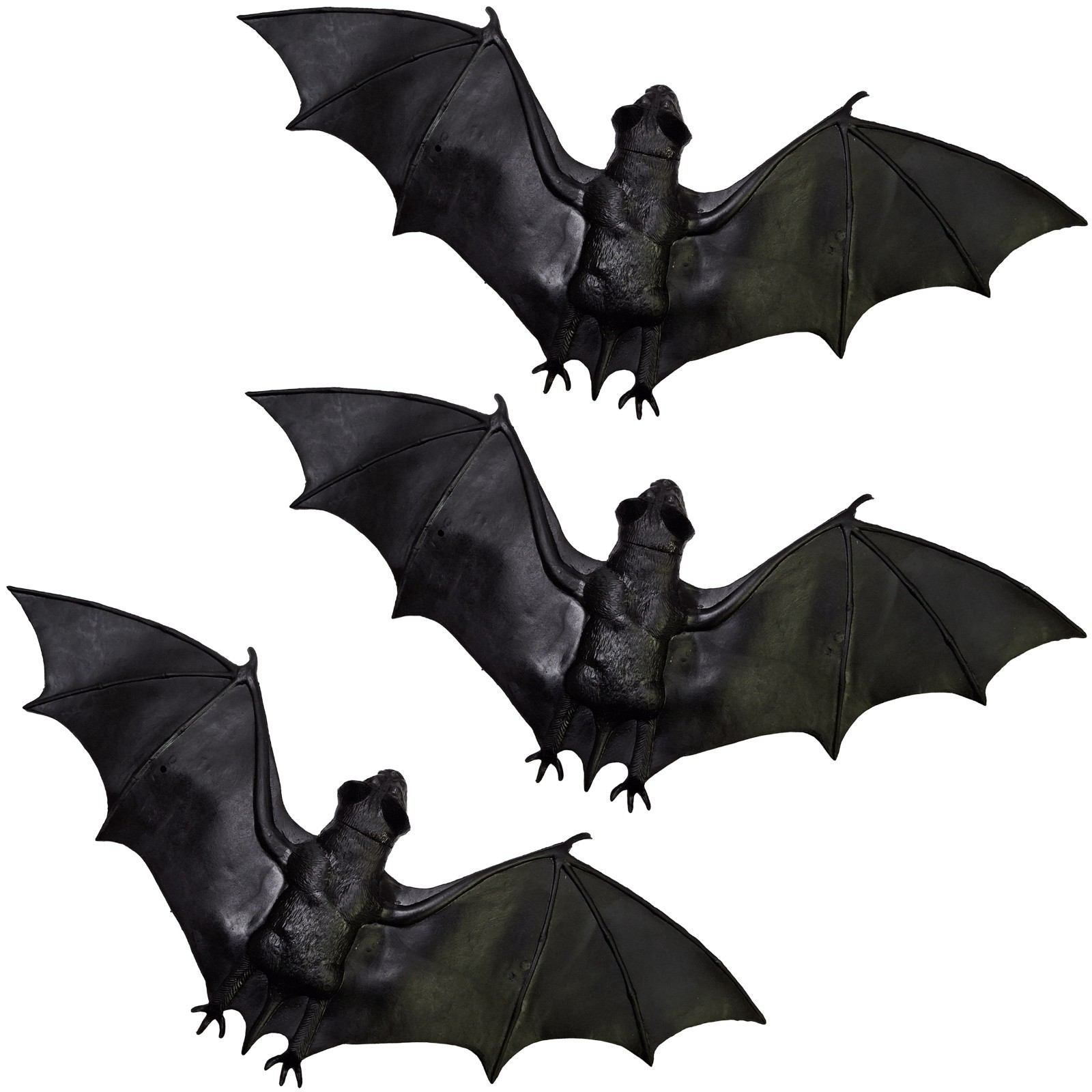 3 PCS Extra Large Halloween Hanging Bats Vampire Bat Decorations Rubber Decor 3 PCS Extra Large Halloween Hanging Bats Vampire Bat Decorations Rubber Decor