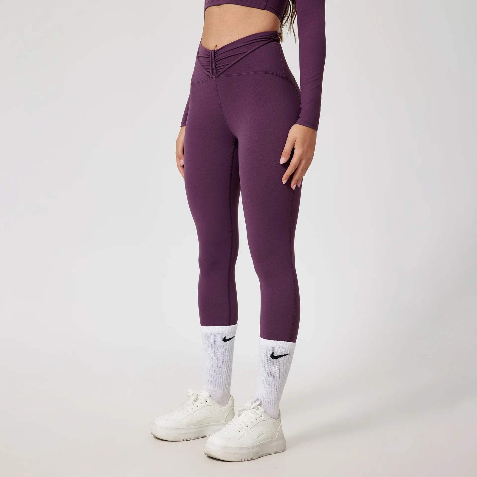 Yoga Leggings Compression Sports Pants Gym Fitness Tights Women\'s High Waist Hip