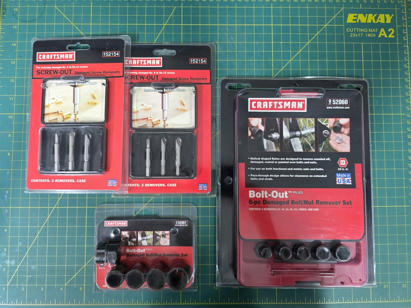 Lot Of Craftsman Extraction Tools 52154, 52060, 52061 New Old Stock Lot Of Craftsman Extraction Tools 52154, 52060, 52061 New Old Stock