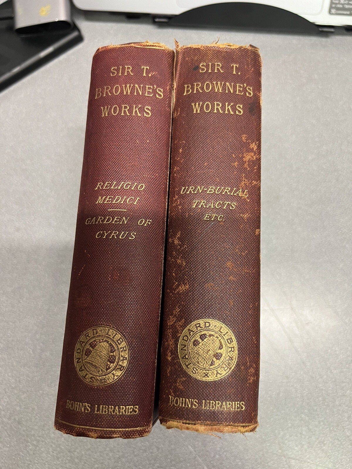 vintage 1901 books (2) Sir T Browne’s Works vintage 1901 books (2) Sir T Browne’s Works