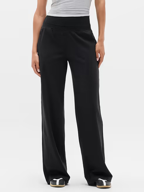 ATHLETA Venice High Rise Wide Leg Pant  XS | Black #982868 NEW