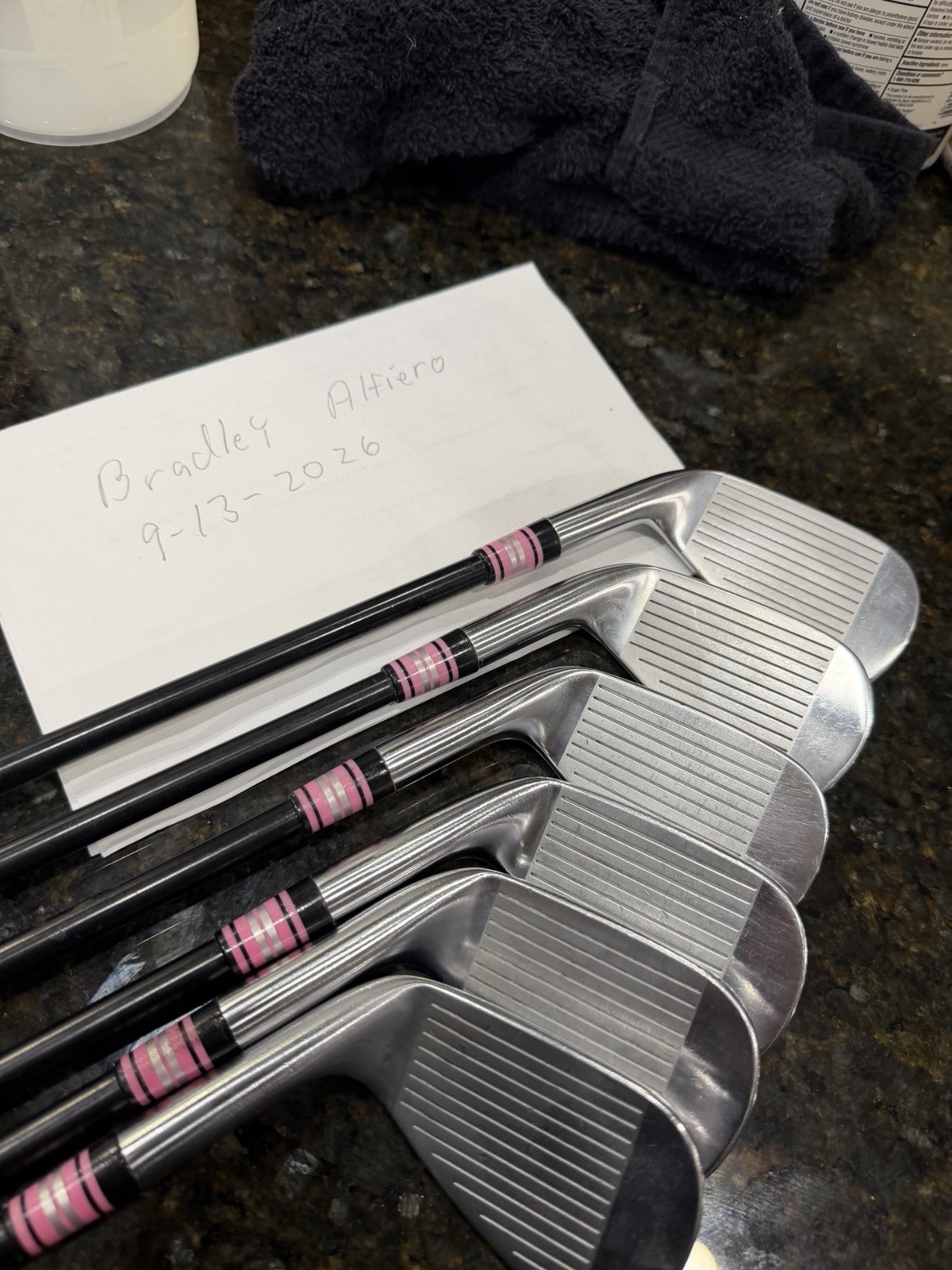 2021 Titleist T100s 5-pw Irons AMT Black S300 Black Onyx Stiff Shafts 2021 Titleist T100s 5-pw Irons AMT Black S300 Black Onyx Stiff Shafts