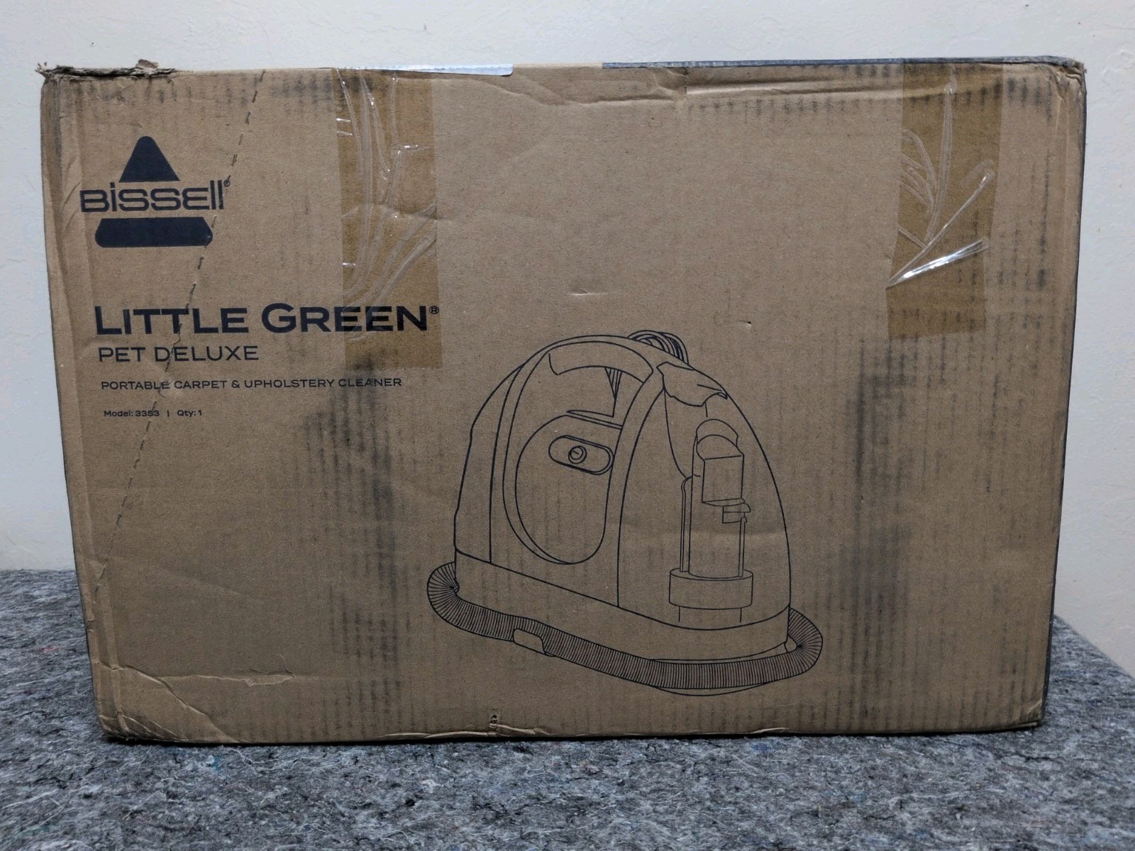 New BISSELL Little Green Pet Deluxe Portable Carpet Cleaner Model 3353 NIB New BISSELL Little Green Pet Deluxe Portable Carpet Cleaner Model 3353 NIB