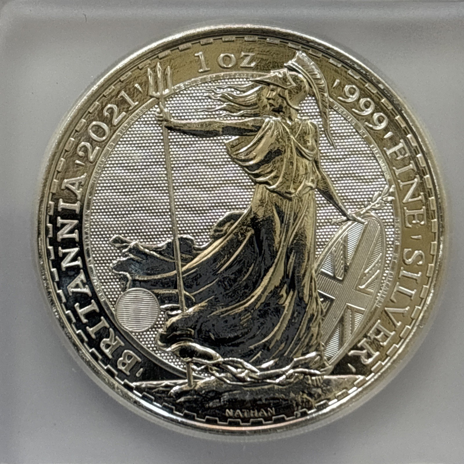 2021 Great Britain Britannia 1 oz .999 Silver Coin ICG MS69 BU