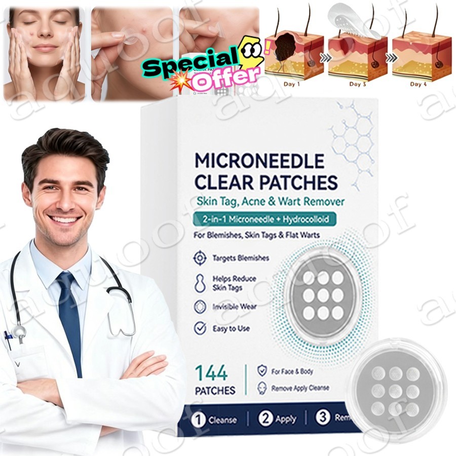 Hydrocolloid Patches, 2-in-1,Newly Upgraded, For Face And Body,Flawless Skin Hot