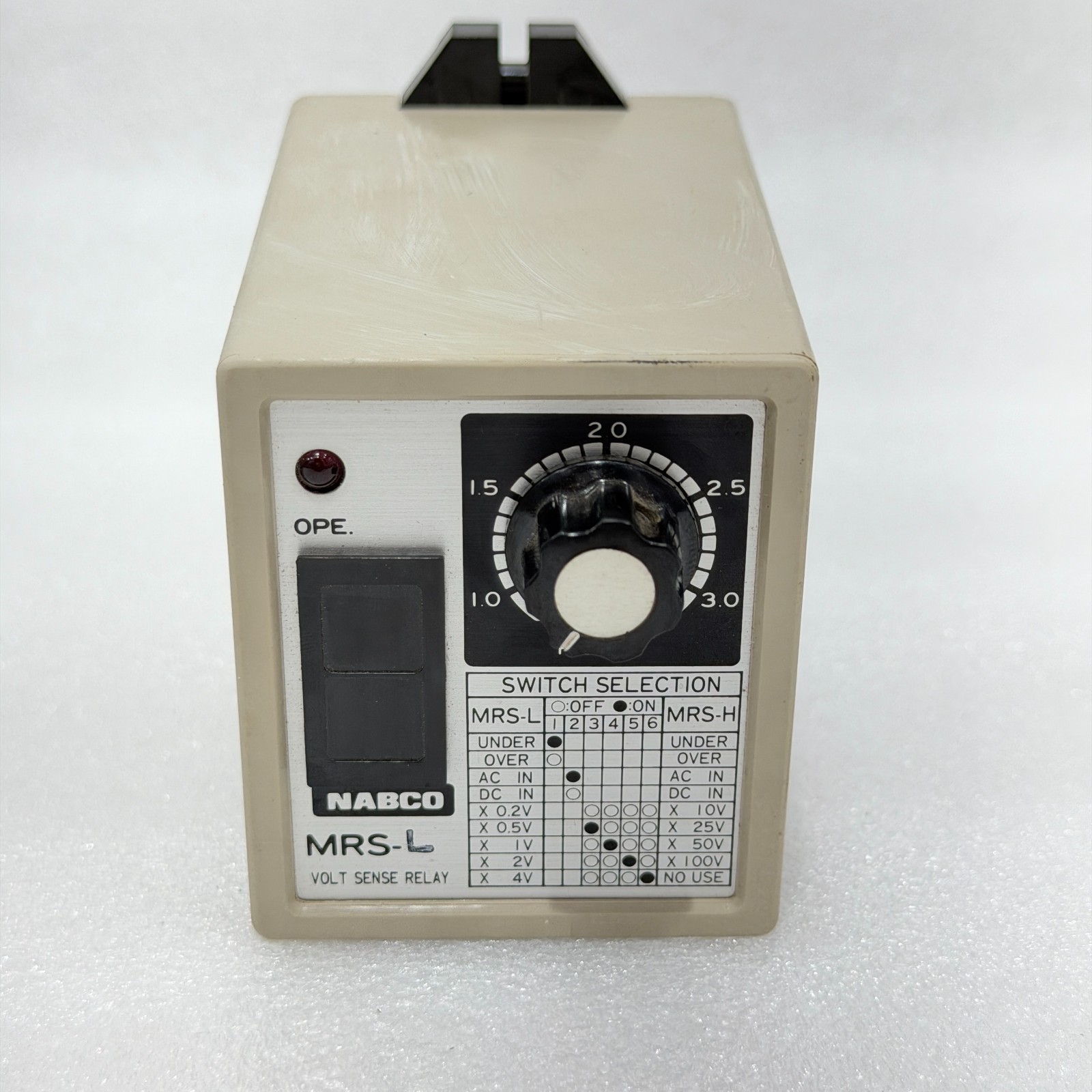 NABCO MRS-L VOLT SENSE RELAY DC24V ADJUSTABLE VOLTAGE MONITOR RELAY NEW FASTSHIP