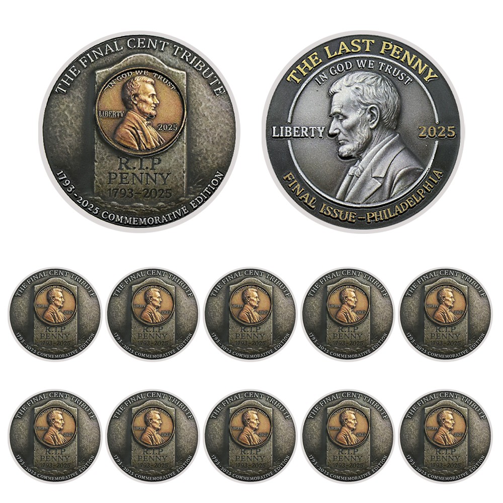 10PCS 2025 The Last Penny Tribute Coin | Final Issue Philadelphia Medal (NOT 3D) 10PCS 2025 The Last Penny Tribute Coin | Final Issue Philadelphia Medal (NOT 3D)