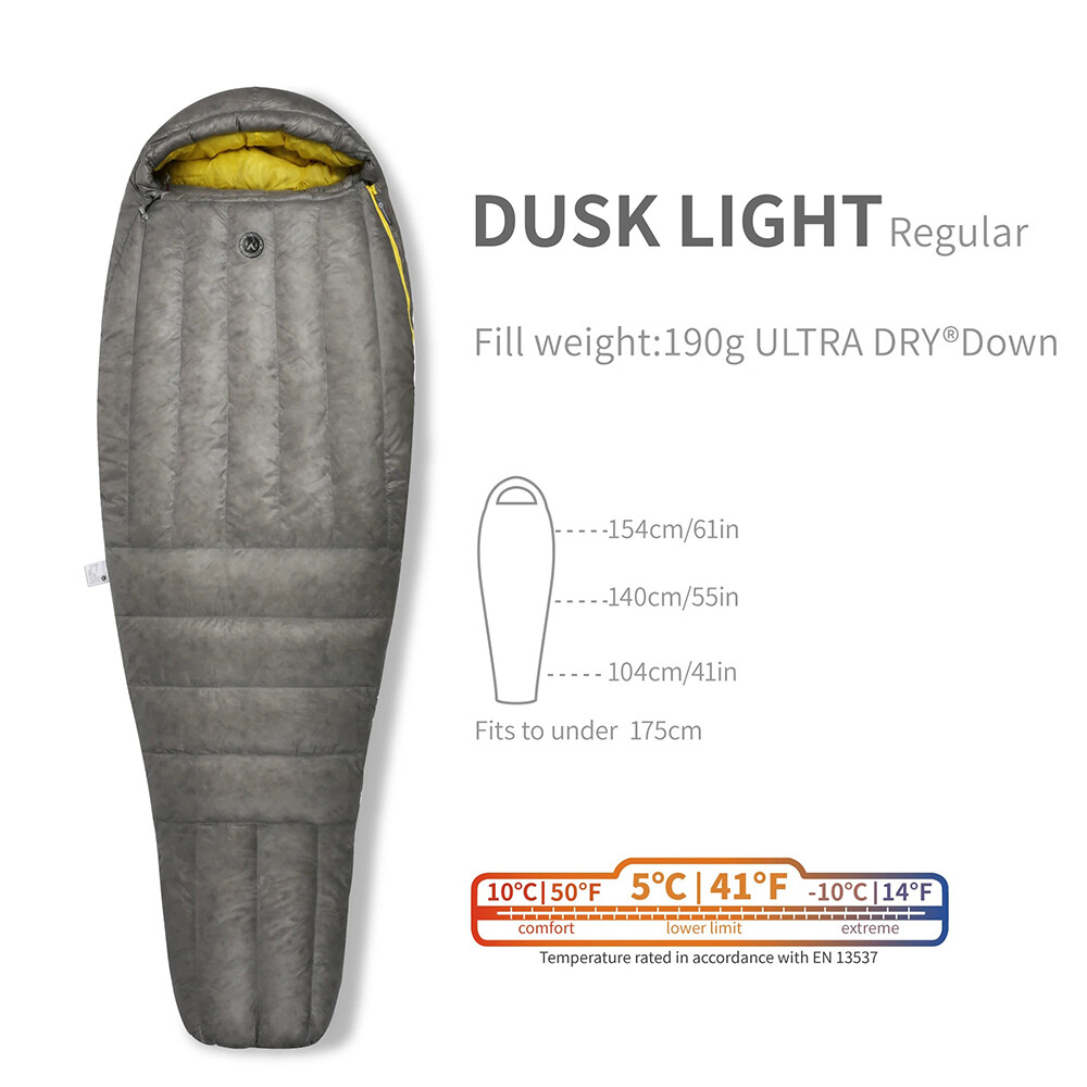 AEGISMAX Wind Hard Dusk Down Sleeping Bag 800FP Ultralight Camping Backpacking