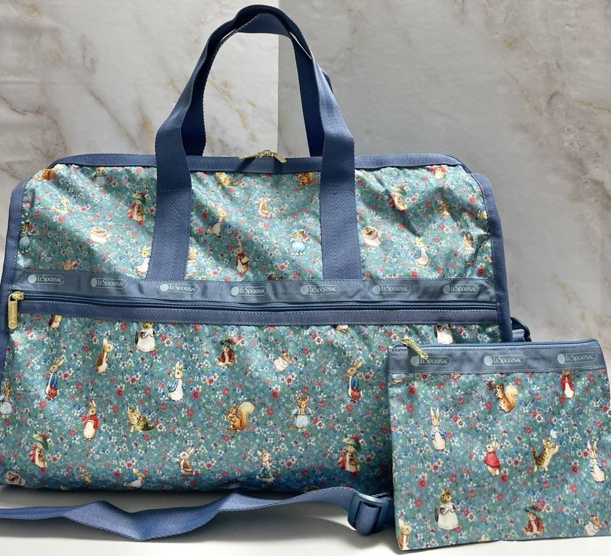 LeSportsac x Peter Rabbit 120th Anni Duffel Large Travel Bag Boston Bag