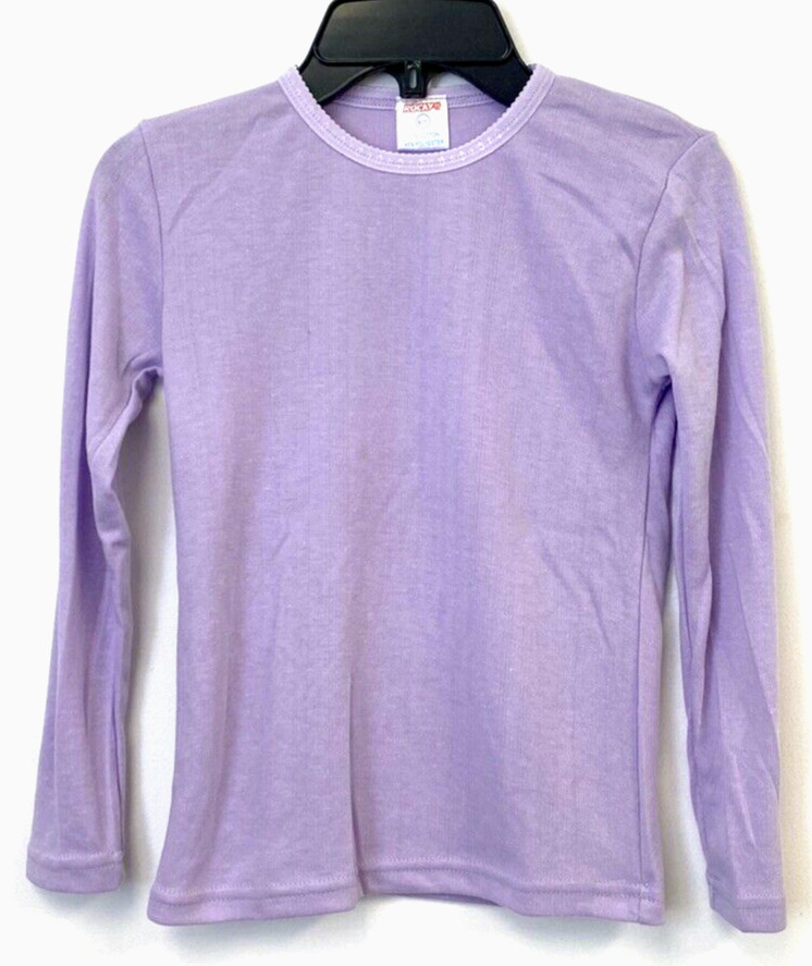 Rocky Girls Lavender Long Sleeve Crewneck T-Shirt Size 8/10