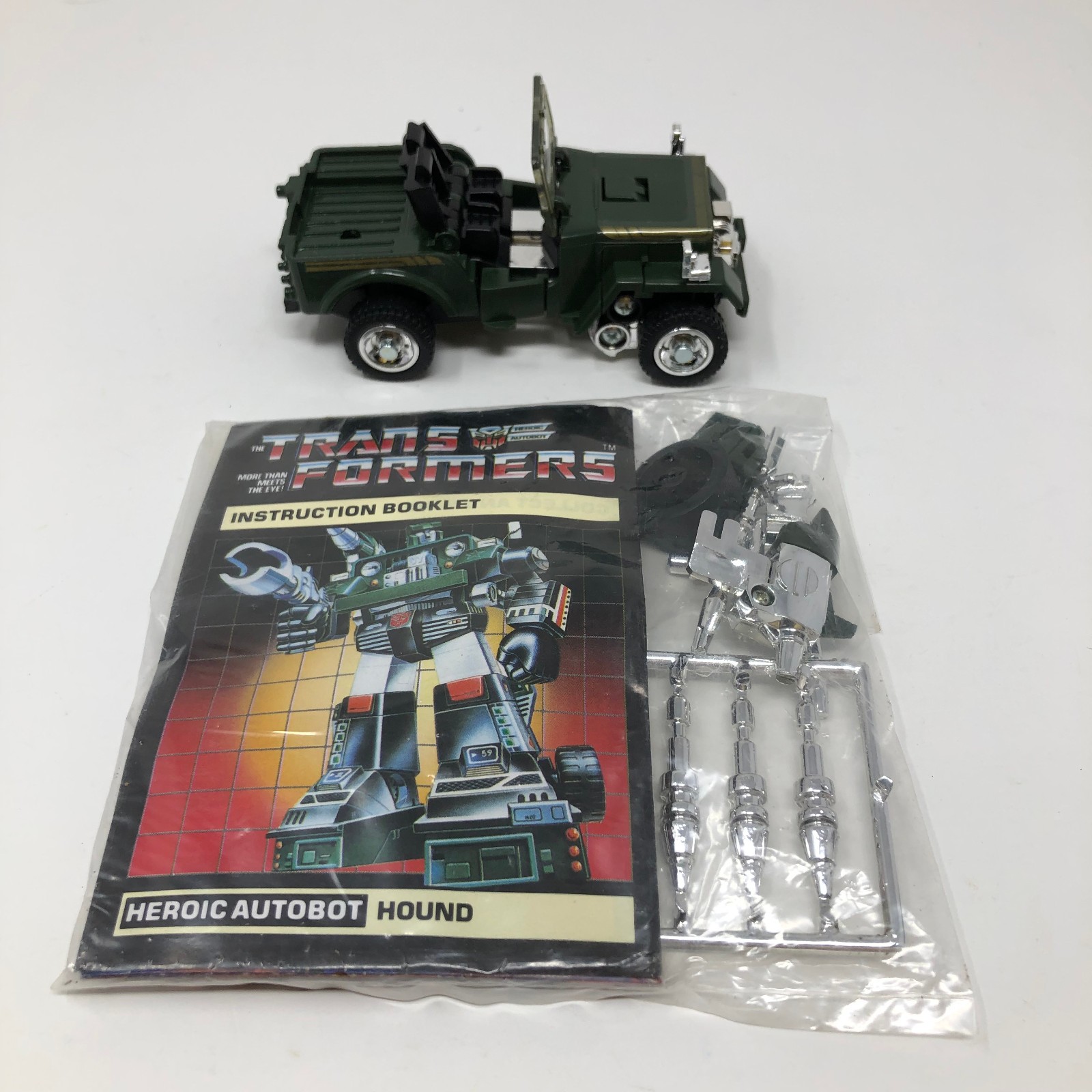 G1 Transformer Hound Jeep Takara Japan 1980s VTG COMPLETE FACTORY SEALED PACK