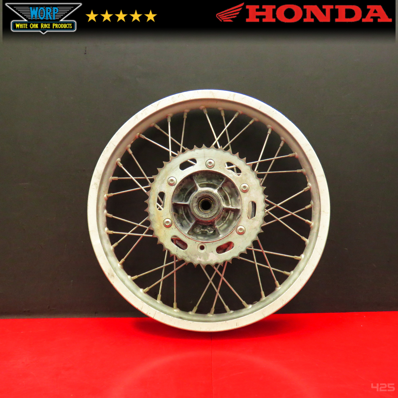 1982 HONDA XL500R REAR WHEEL HUB RIM SPROCKET GENUINE OEM 42601-MC4-000