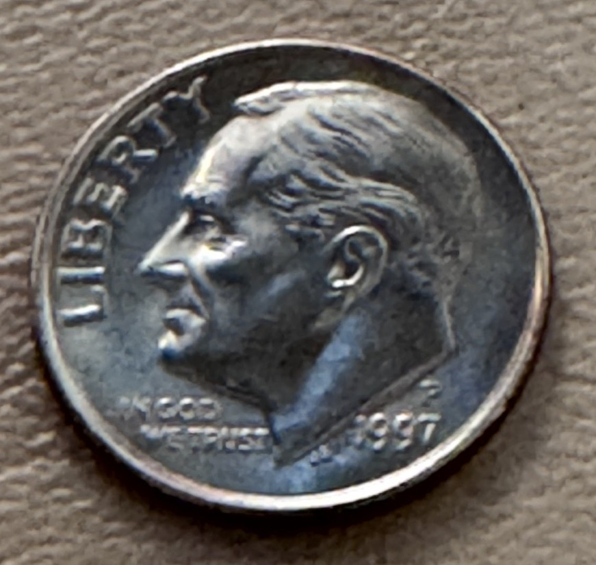 1997 (P)  US Roosevelt Dime \
