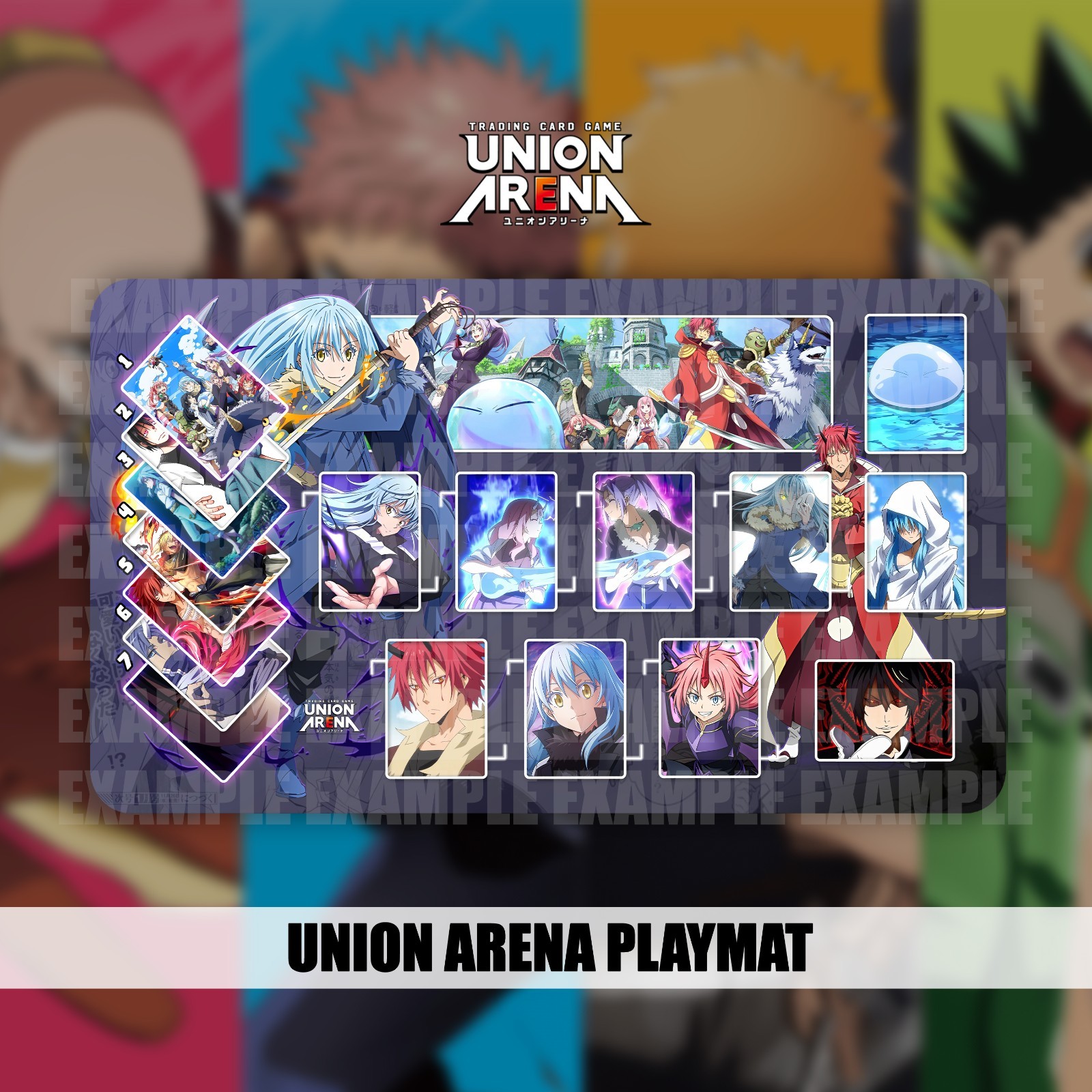 Playmat Union Arena - Slime - 24 x 14 in. (600 x 350 mm) Stitched Edge