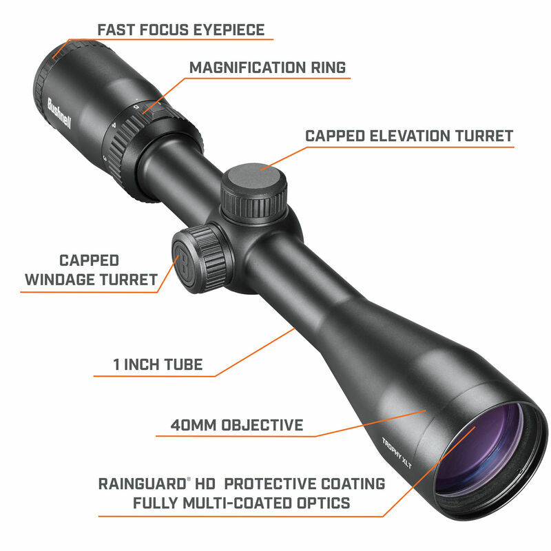 Bushnell Trophy XLT Riflescope 4-12x40mm DOA Ballistic Reticle #RT4124BS11 Bushnell Trophy XLT Riflescope 4-12x40mm DOA Ballistic Reticle #RT4124BS11