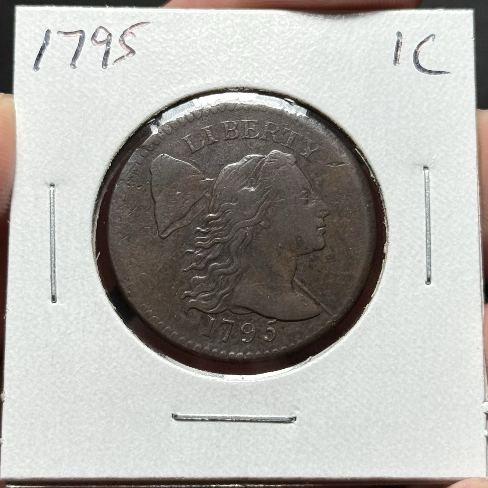 1795 1C Flowing Hair Large Cent - Nice Coin