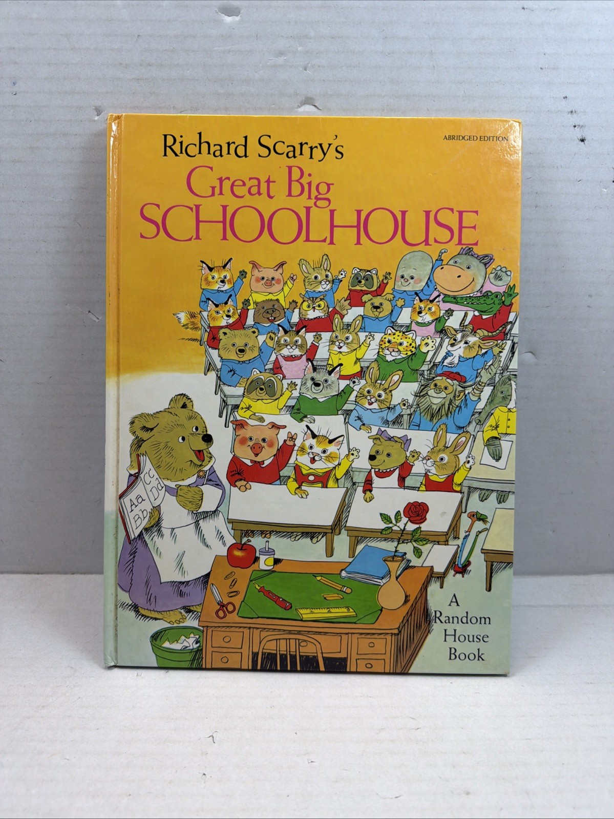 Vintage 1969 Richard Scarry's Great Big Schoolhouse Childrens Book