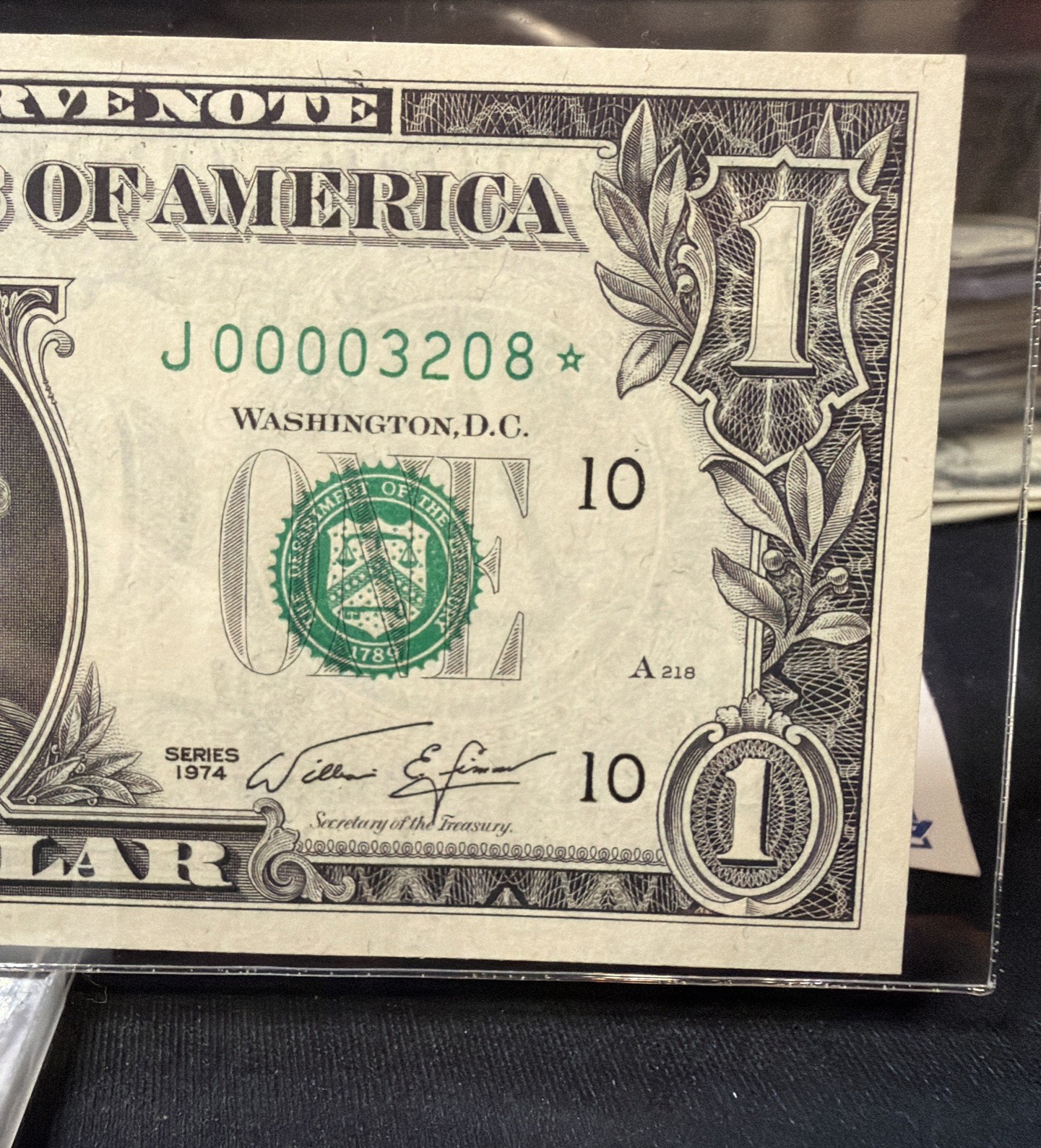 🤩 1974 $1 J/STAR Low And Fancy Serial # DOLLAR BILL ( KANSAS J ) UNC - Note 🤩 1974 $1 J/STAR Low And Fancy Serial # DOLLAR BILL ( KANSAS J ) UNC - Note