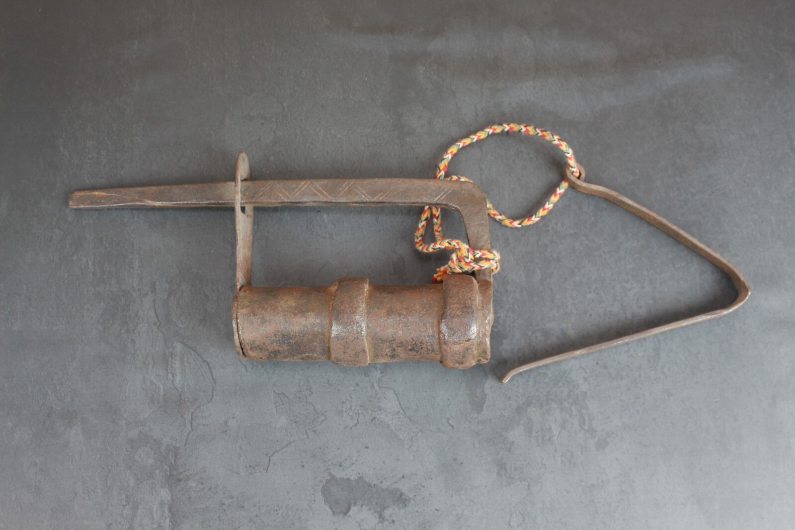 Massive Antique Iron Door Lock | Unique Shaped Vintage Indian Lock Working Key
