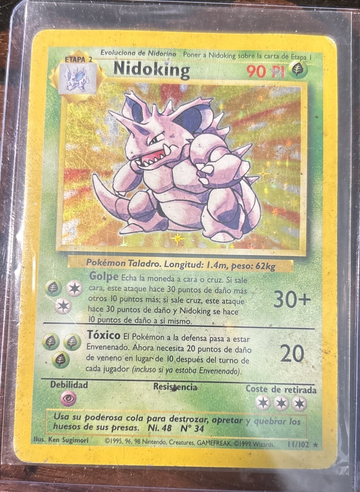 Nidoking 011/102 Base Set Holo Nidoking 011/102 Base Set Holo