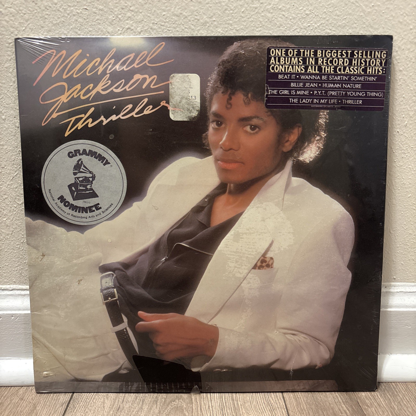Michael Jackson Thriller Original Factory SEALED 1983 US Album w/ HYPE Stickers Michael Jackson Thriller Original Factory SEALED 1983 US Album w/ HYPE Stickers