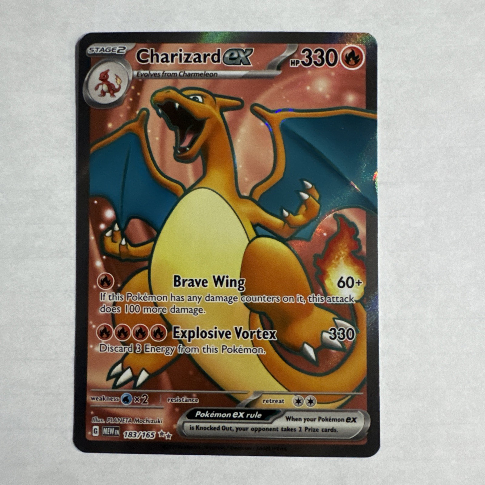 Charizard EX #183 Ultra Rare Full Art 2023 Pokemon