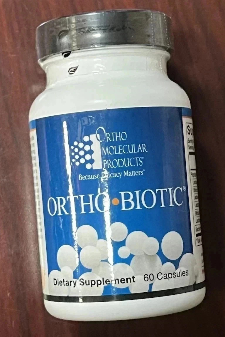 Ortho Molecular Ortho Biotic 60 Capsules Probiotic Supplement Digestive Health