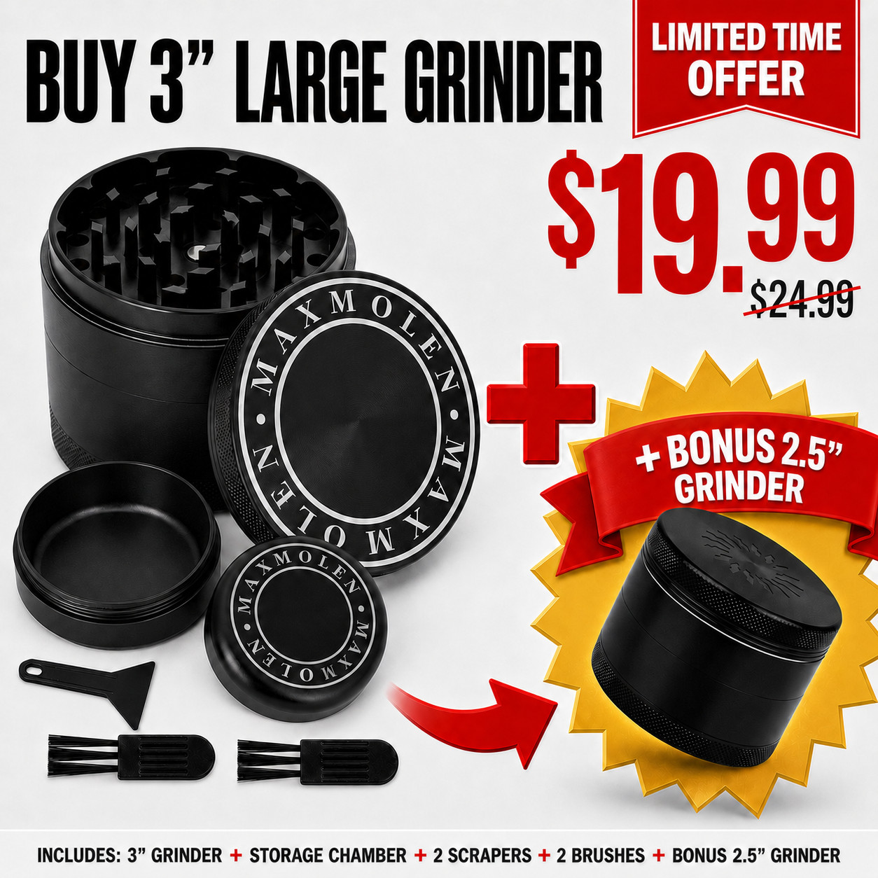 Herb Grinder - Large 3 Herb Grinder - Large 3