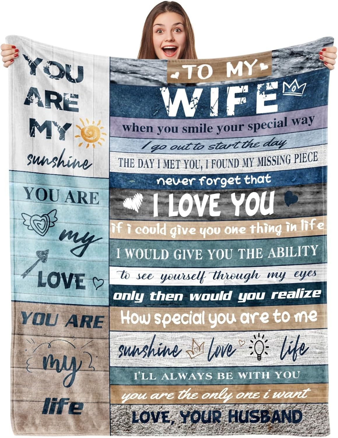To My Wonderful Wife Valentine Gifts For Her Birthday Anniversary Present Love