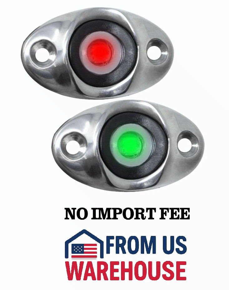 TACO Marine Surface Mount LED Side Navigation Light Set - 1-3/4