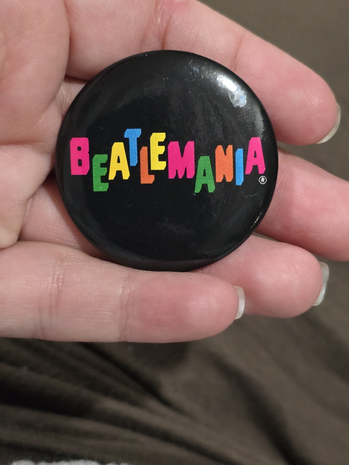 Vintage 1960s-70s Beatlemania Beatles Rock Pinback Pin Vintage 1960s-70s Beatlemania Beatles Rock Pinback Pin