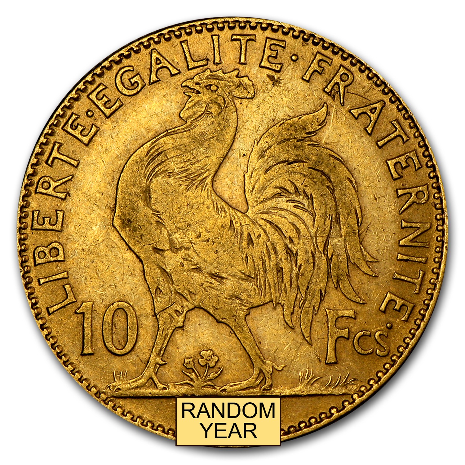 1899-1914 France Gold 10 Francs Rooster Avg Circ 1899-1914 France Gold 10 Francs Rooster Avg Circ