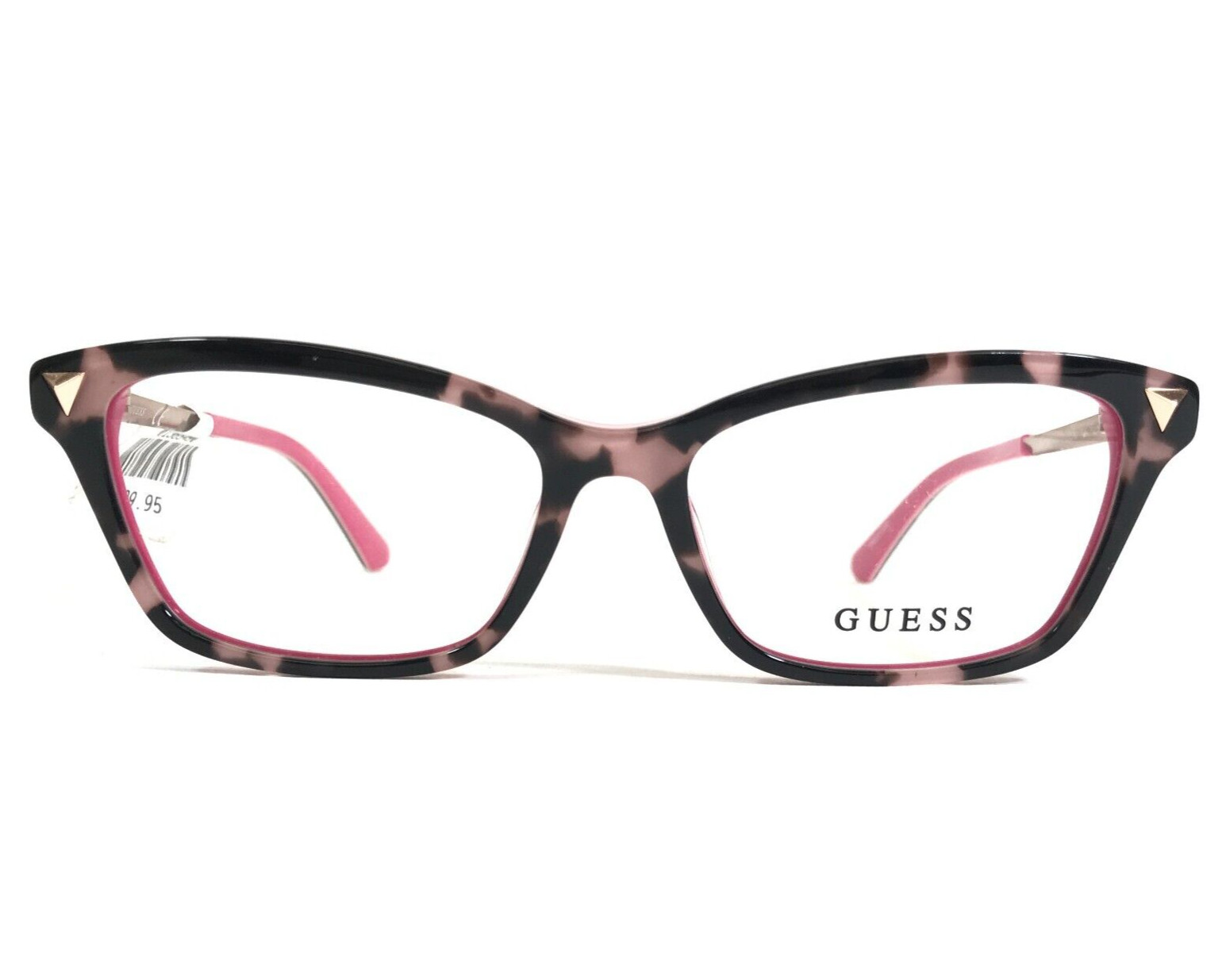 Guess Eyeglasses Frames GU2797 074 Black Pink Gold Cat Eye Full Rim 52-15-140