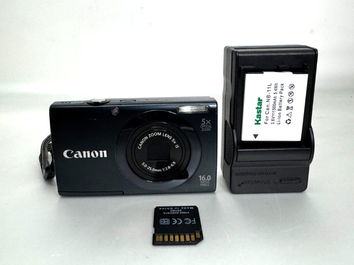 Canon PowerShot A3400 IS 16.0MP Digital Camera 5x Optical TESTED