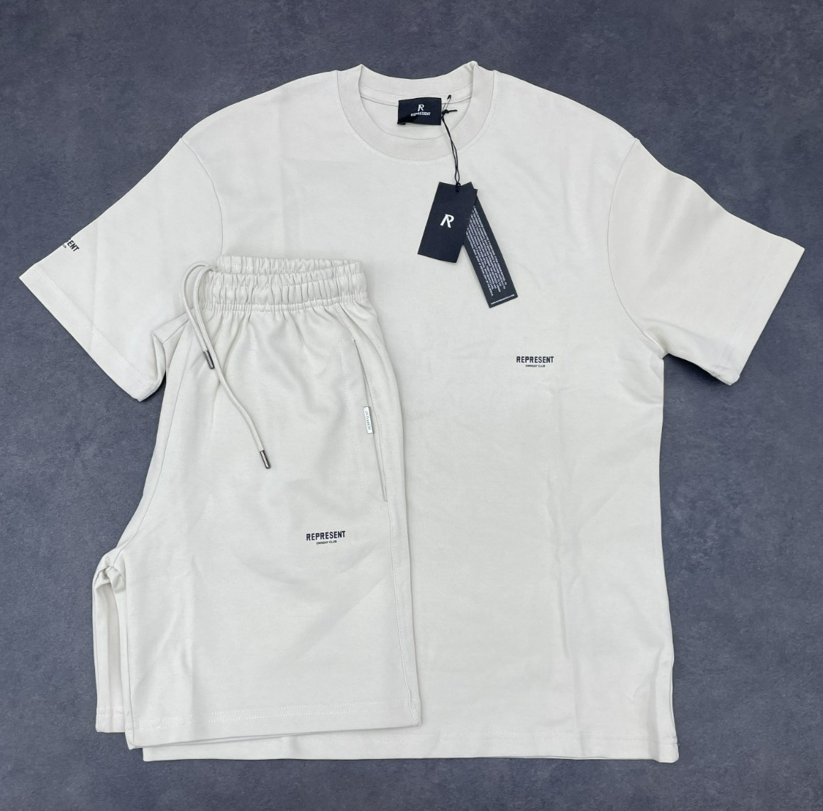 Represent Men\'s White Bottom and Top Set Small