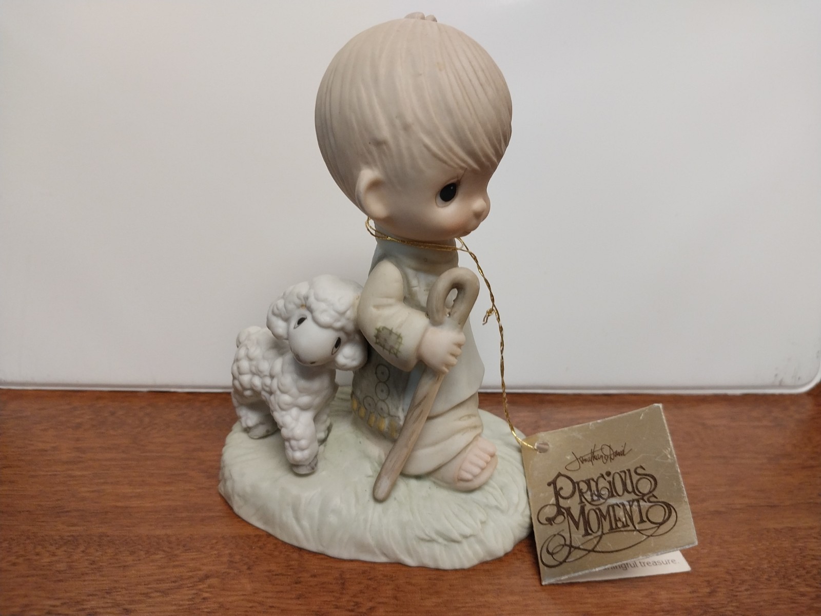 Precious Moments Figurine He Leadeth Me 1977 W/Tag, No Box, Precious Moments Figurine He Leadeth Me 1977 W/Tag, No Box,