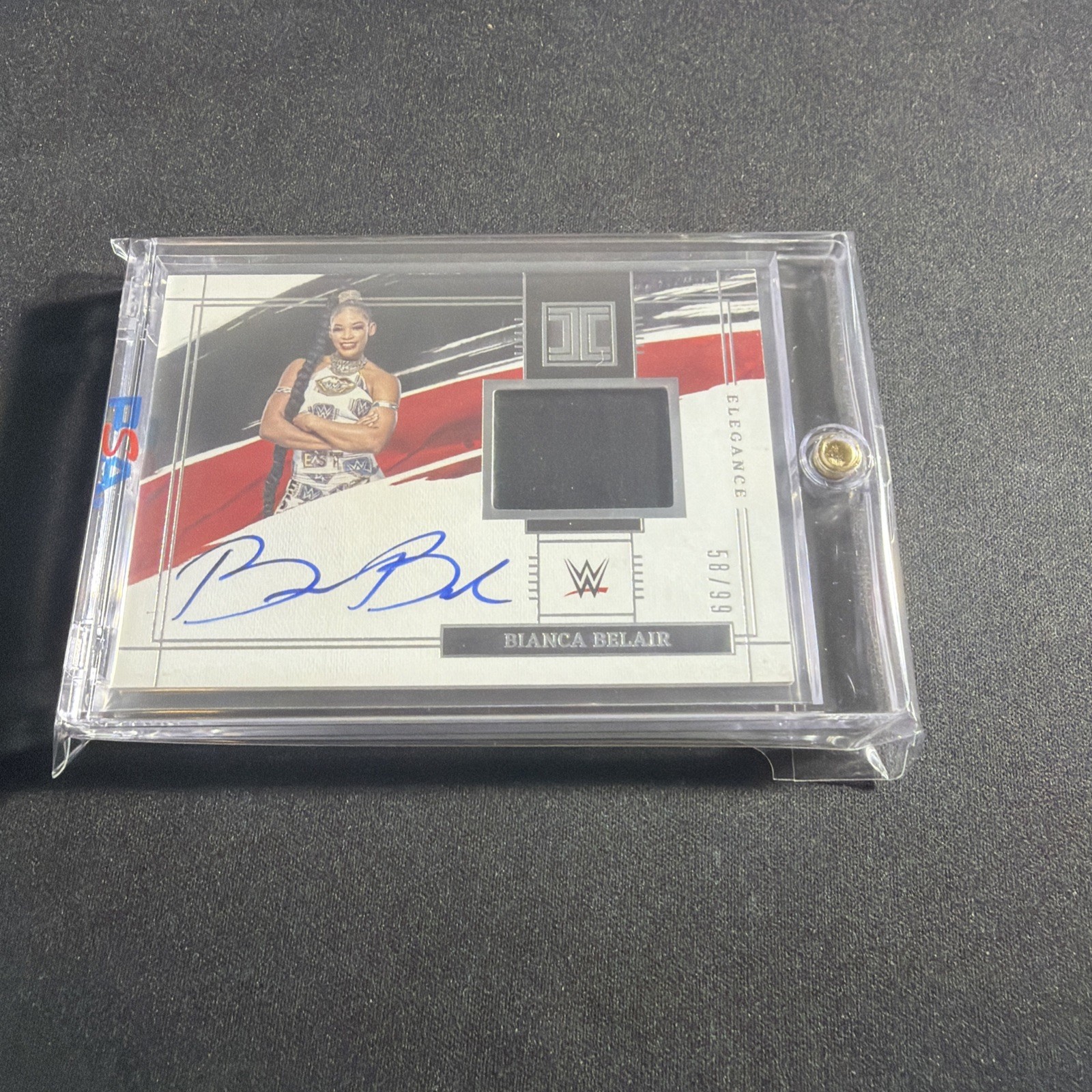 2022 Panini Impeccable WWE Elegance Memorabilia /99 Bianca Belair Auto 