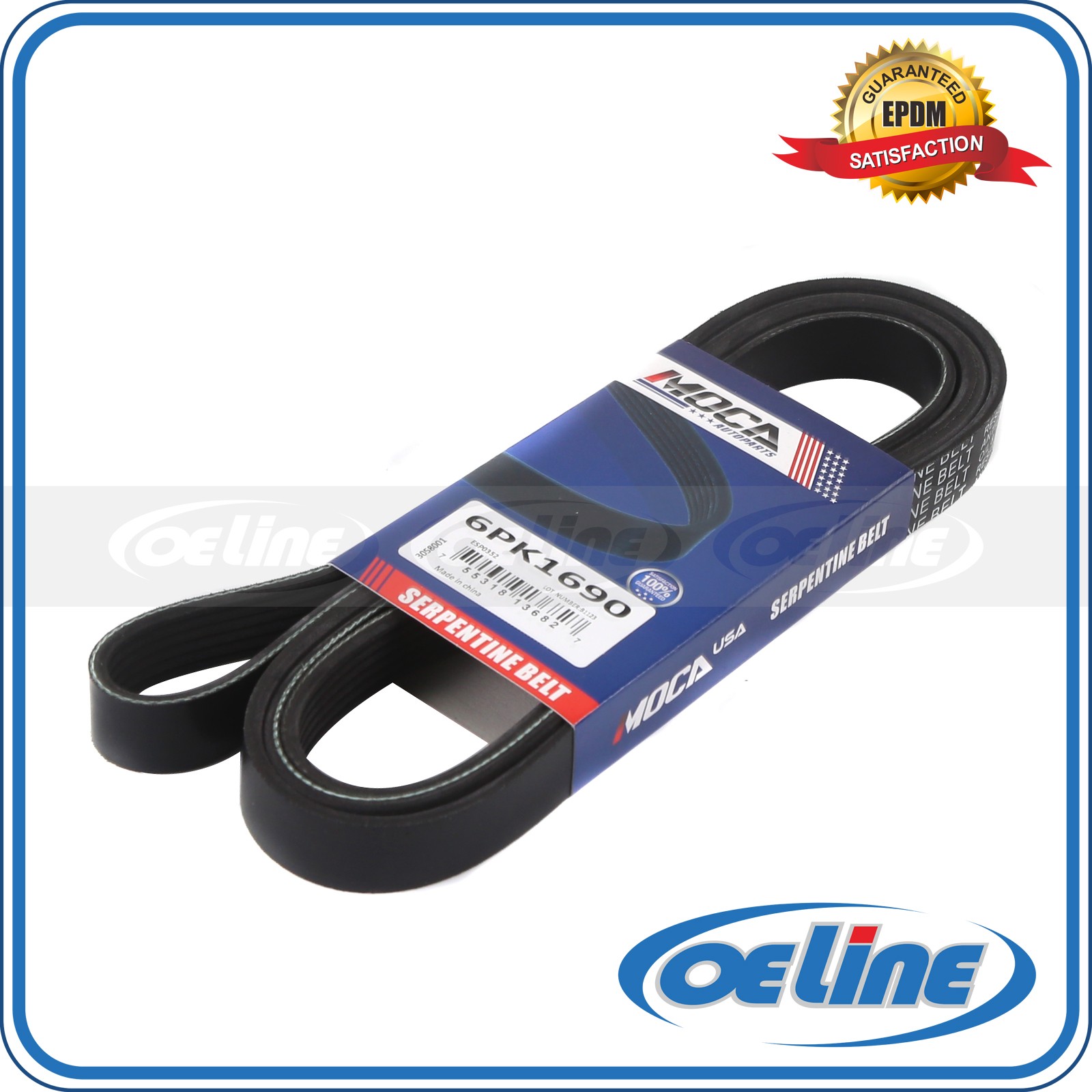6PK1690 EPDM Serpentine Belt for 11-15 Dodge Chevrolet Chrysler 300 Jeep Pontiac