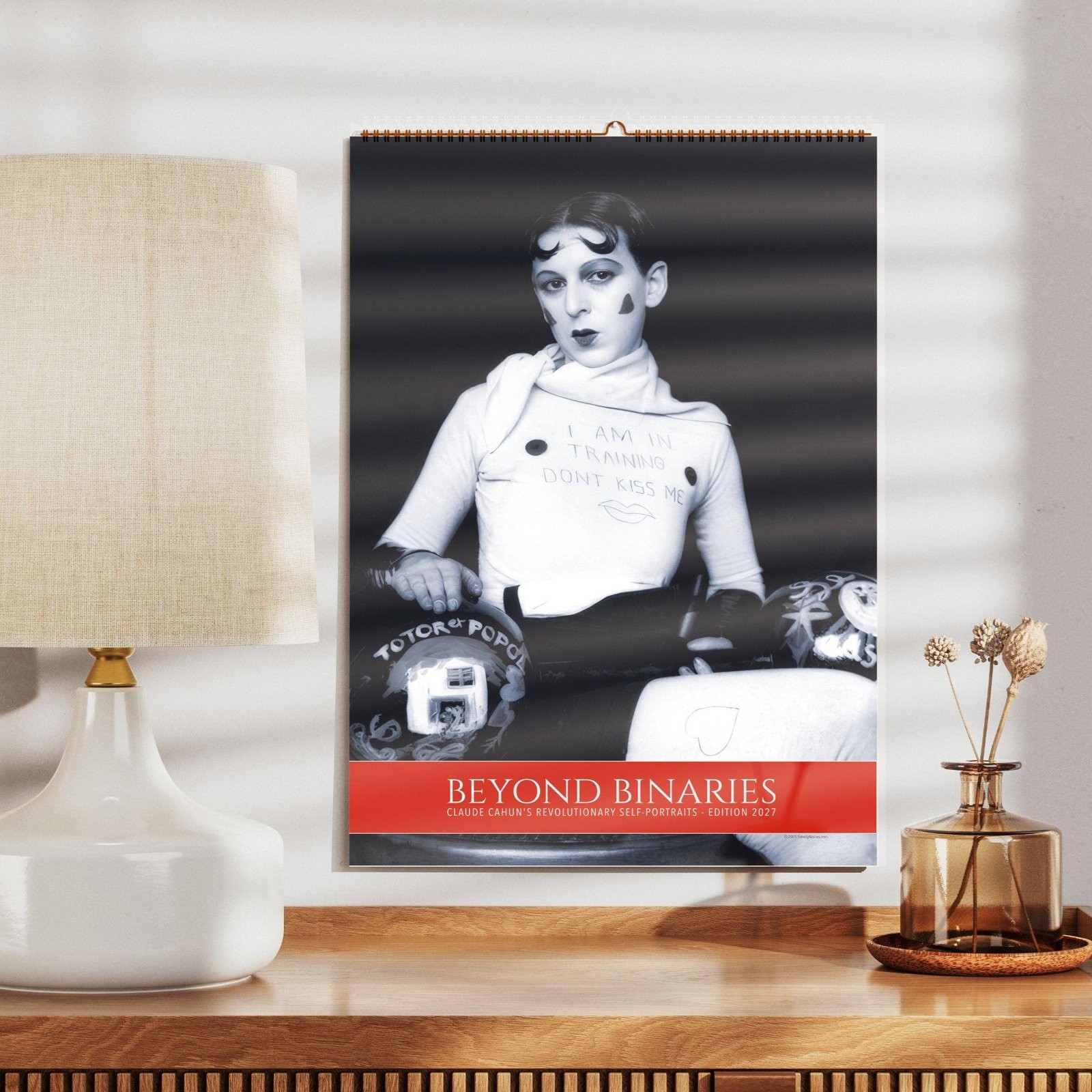 2027 Claude Cahun Wall Calendar – Surrealist Feminist Art Gift, 11x16.5