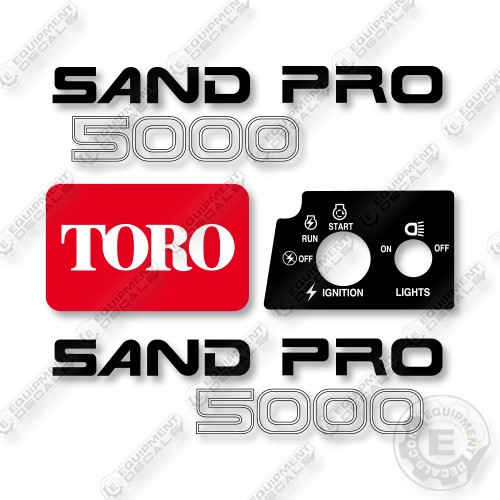 Toro Sand Pro 5000 Decal Kit UTV- Aftermarket Kit