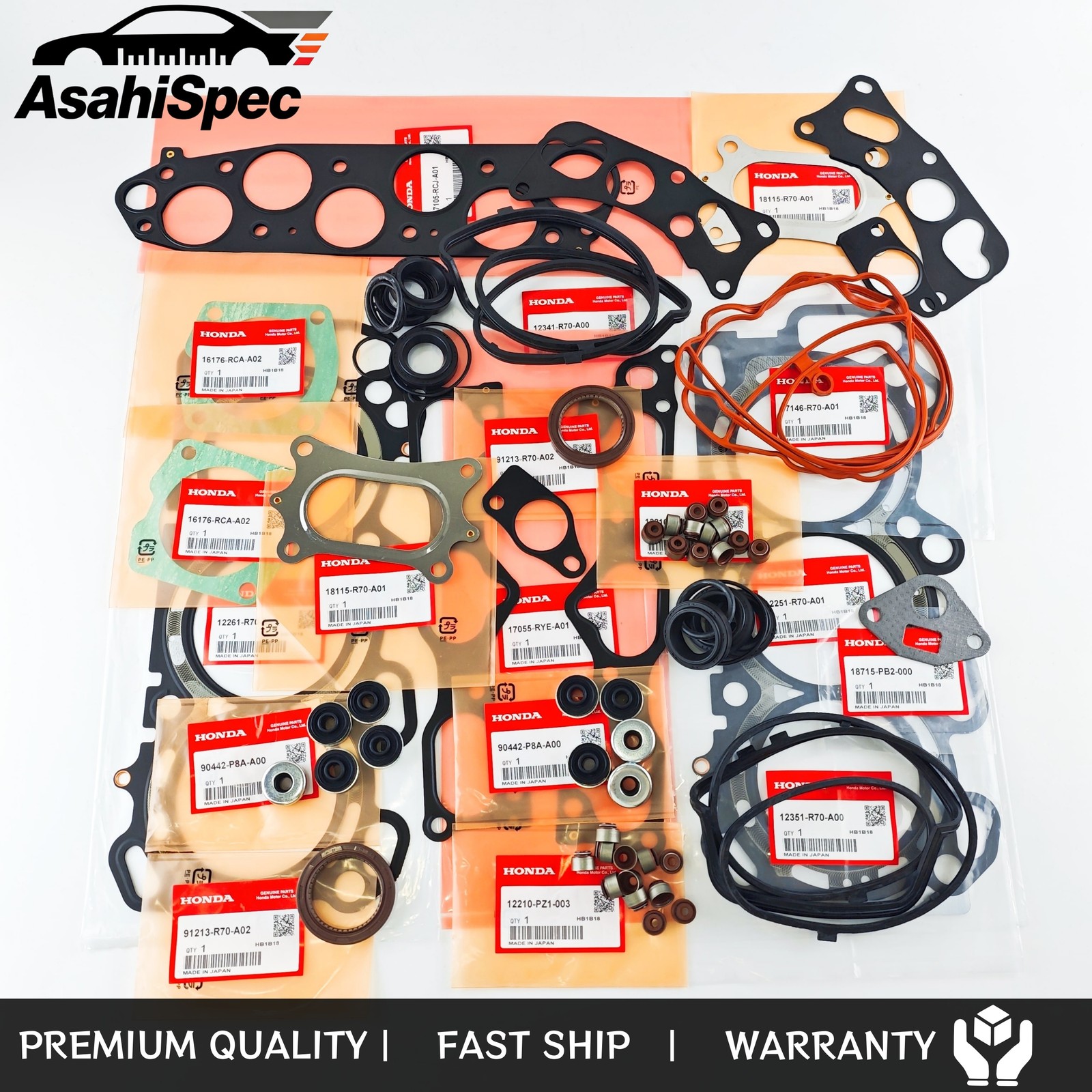 HS26509PT OEM Head Gasket Set For Honda Odyssey Accord Pilot Acura TSX RDX 3.5L