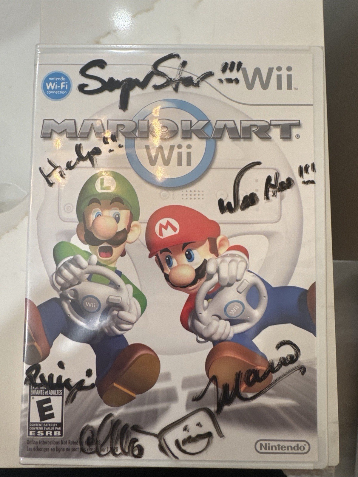 Signed & Sealed Mario Kart Wii Charles Martinet Autograph Rare Collector’s Piece