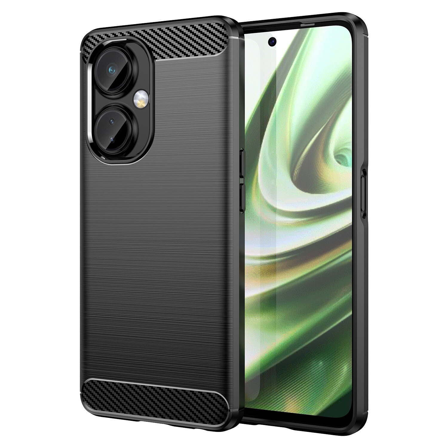 For OnePlus Nord N30 Carbon Fiber Texture Pattern TPU Case
